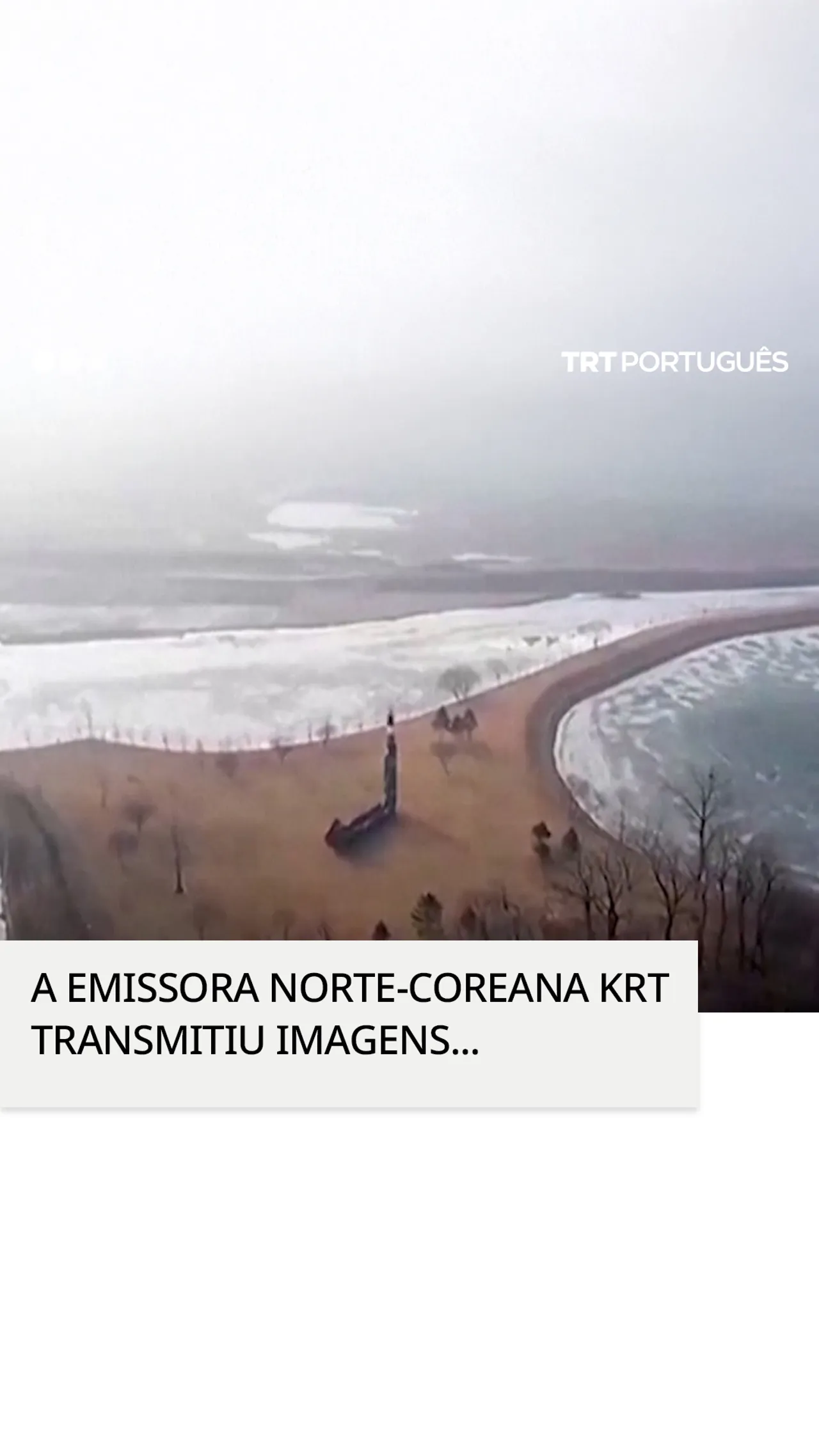 A emissora norte-coreana KRT transmitiu imagens de um novo míssil balístico
